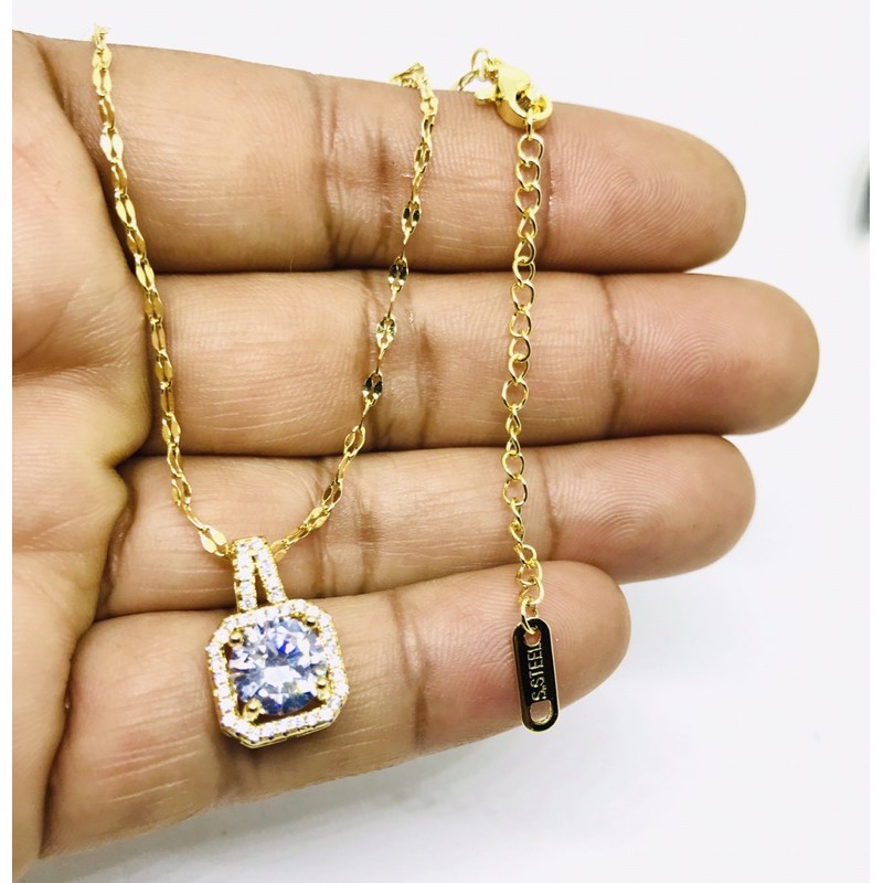 kalung titanium//kalung permata//titanium//perhiasan titanium