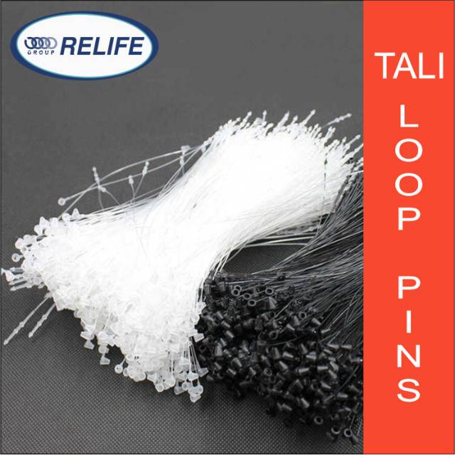 

TALI LOOP PINS HITAM PUTIH | TALI HANGTAG | TALI HANGTAG LOOP PINS