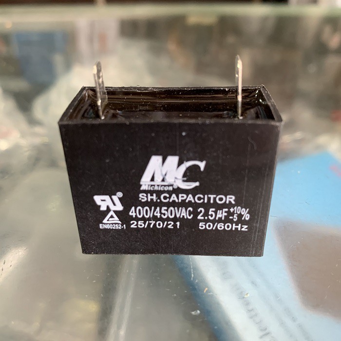 Kapasitor MC 2.5uf Micro 450v Capasitor Kipas Angin Sparepart