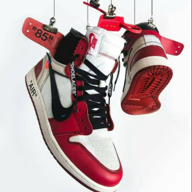 Sepatu nike jordan 1 x off white chicago premium original Quality