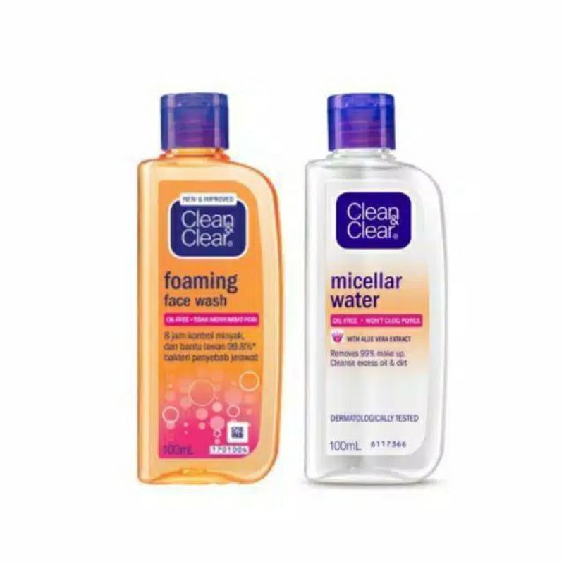 FOAMING FACE WASH CLEAN AND CLEAR 100ML-CLEAN&amp;CLEAR CUCI MUKA