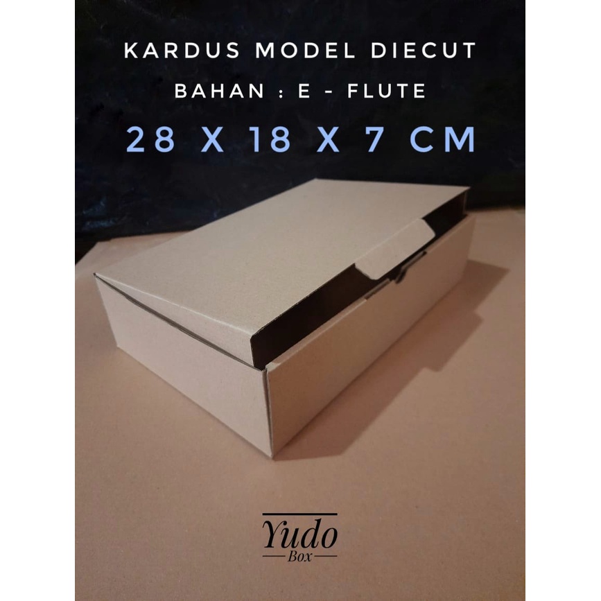 

Kardus Karton Uk, 28x18x7 cm...Die Cut U/ packing - aksesoris - dll