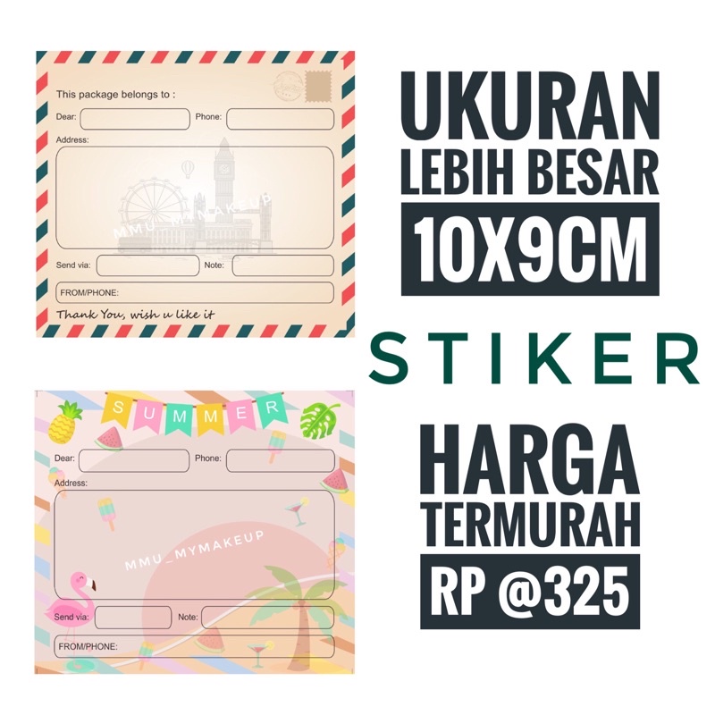 

(50 pcs) Stiker Alamat JUMBO label pengiriman olshop murah