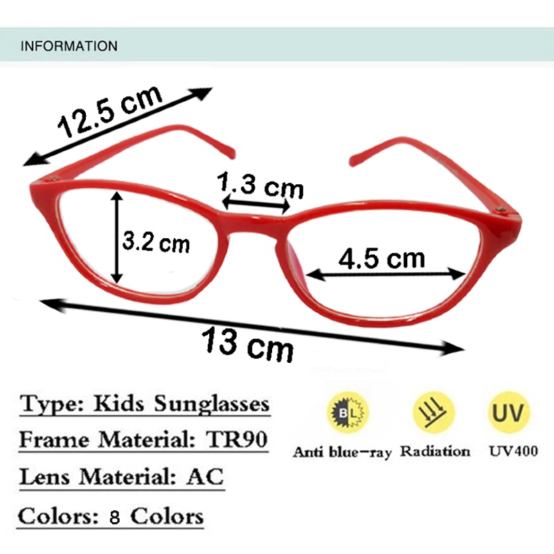 Kacamata anak anti radiasi layar komputer hp kaca mata anal lensa blue ligh bocking kids glasses blueray