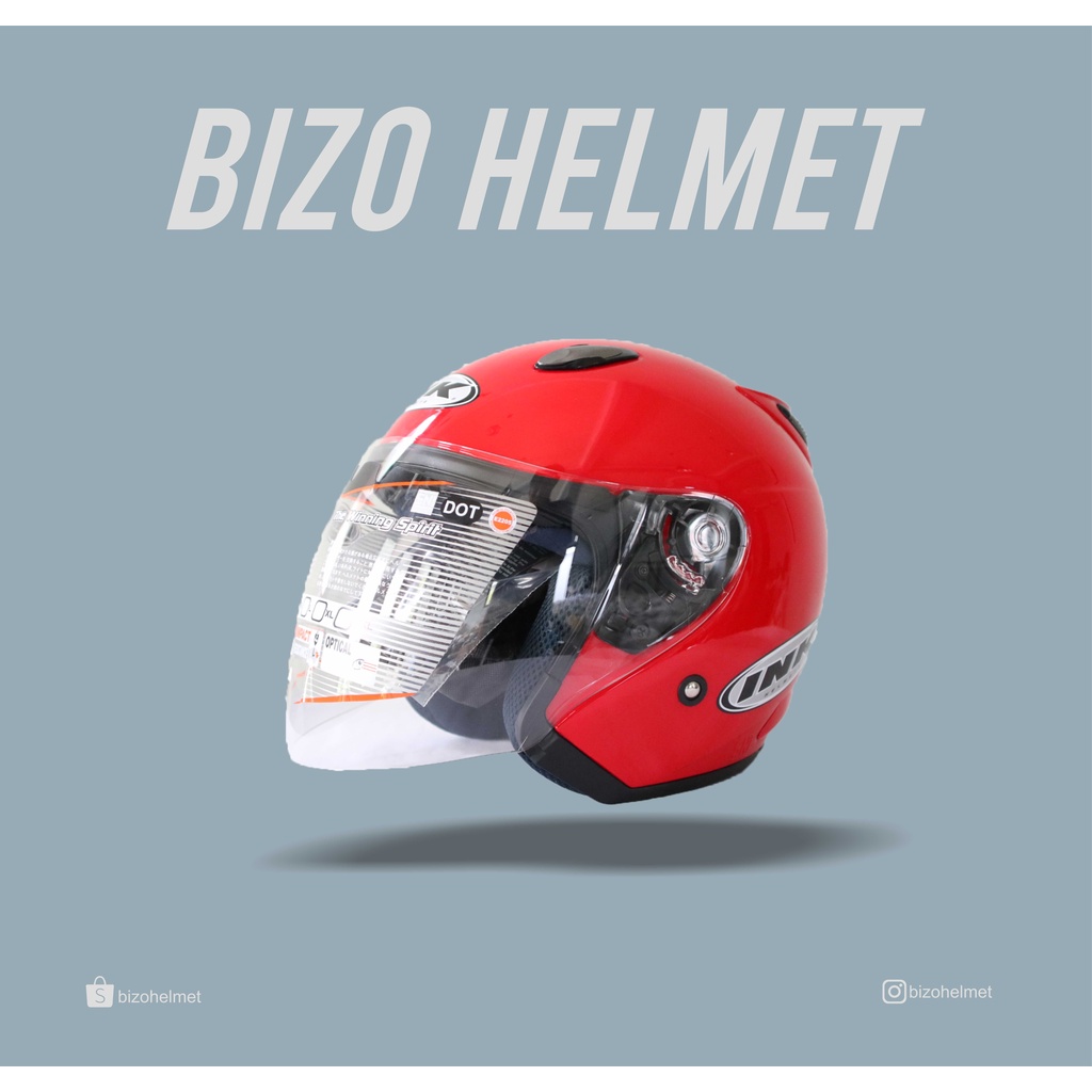 Helm INK original centro-FIRE RED