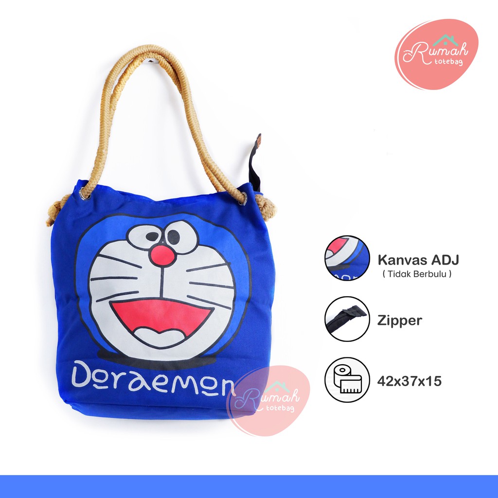 TAS_BDG - TOTEBAG UNIK KARAKTER KARTUN