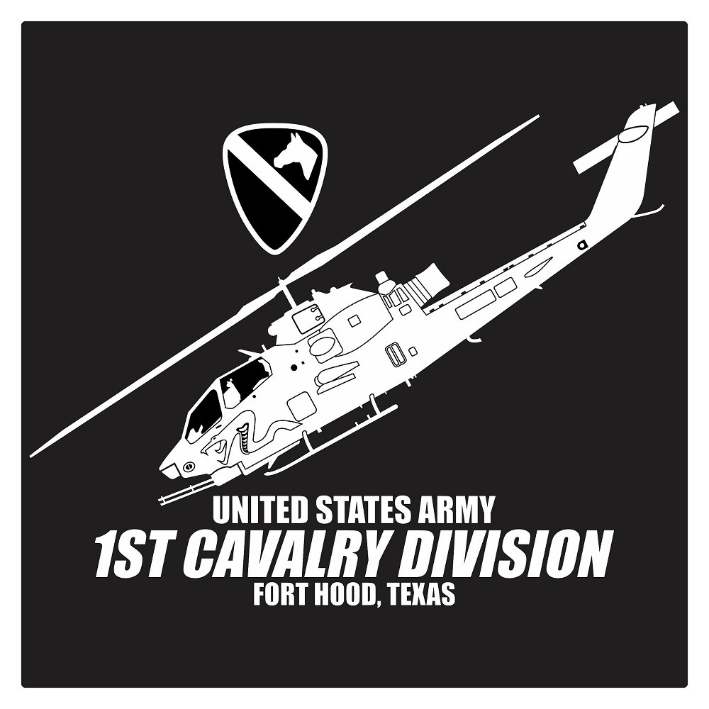 United States Army 1st Cavalry Division AH-1 Cobra, Cutting Sticker