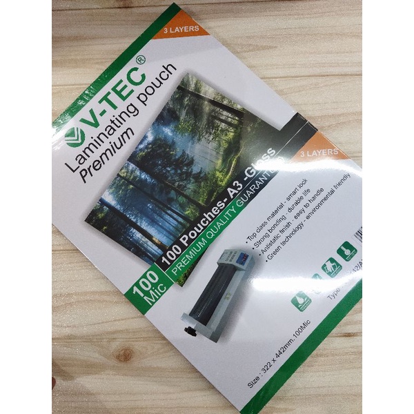 

PLASTIK LAMINATING A3 | Plastik Laminating V-Tec A3