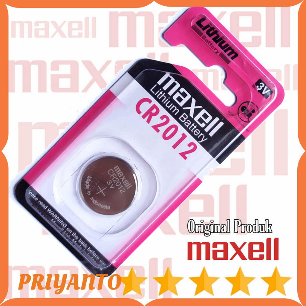 Battery Batrai Batre Kancing Maxell Cr-2012 Cr 2012 Cr2012 Original