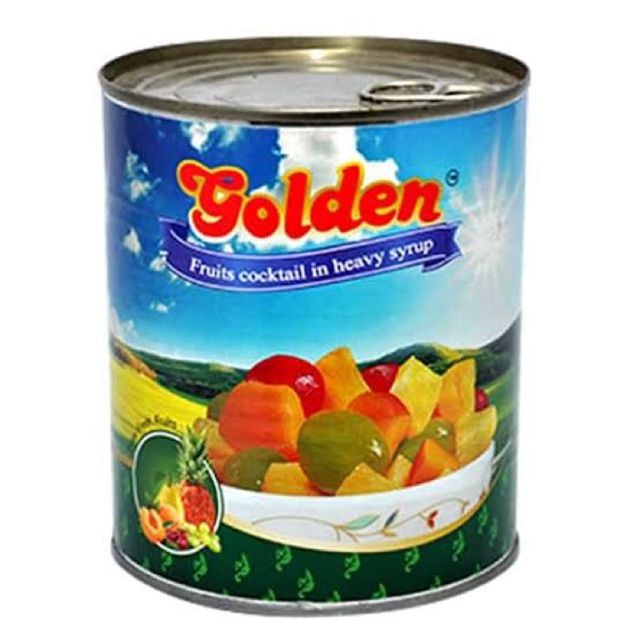 GOLDEN FRUITS COCKTAIL IN HEAVY SYRUP