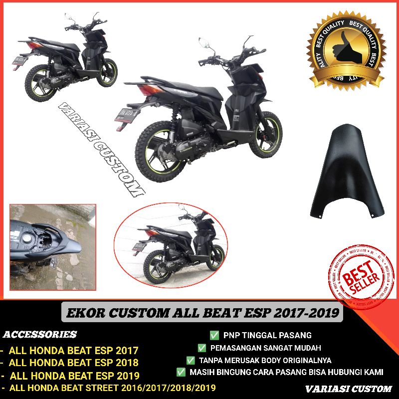 Aksesoris Honda Beat Esp 2017/18/19 Tail belakang