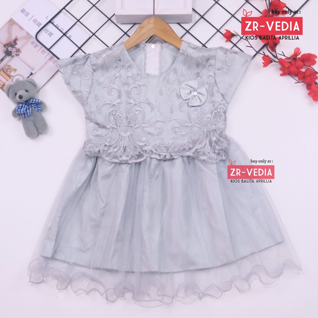 Gaun Baby Bella Uk. 6-18 Bulan / Dress Bayi Murah Baju Perempuan Gaun Pesta Anak Cewek Princess Kids