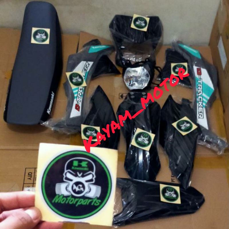Full cover body set KLX Dtracker new abu grey hitam pnp KLX 150 BF L S Original Kawasaki