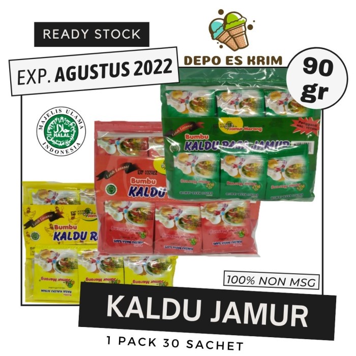 

TERBARU Kaldu Jamur Merang Alami pengganti MSG Vetsin 1 pack 30 sachet - Original