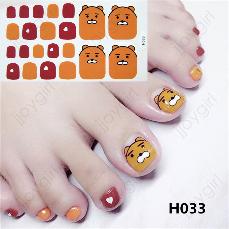 &lt;Jjoygirl&gt;H Nail sticker motif / sticker kuku / stiker kuku / nail stiker glitter / stripes design