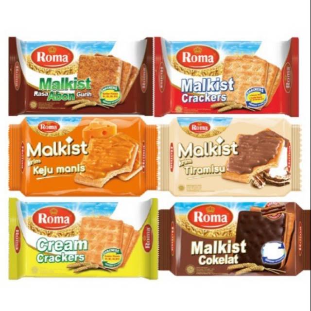 

Biscuit Roma Malkist ,All Variant