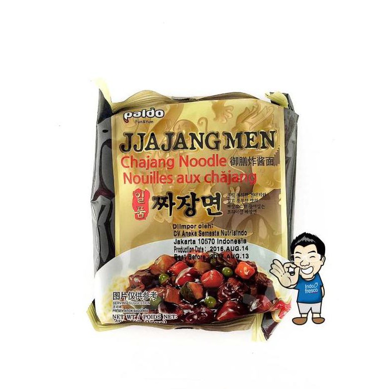 

ENAK Paldo Jjajangmen/ Jjangmyeon Black Bean Sauce Noodle- Mie Instant BANYAK RASA