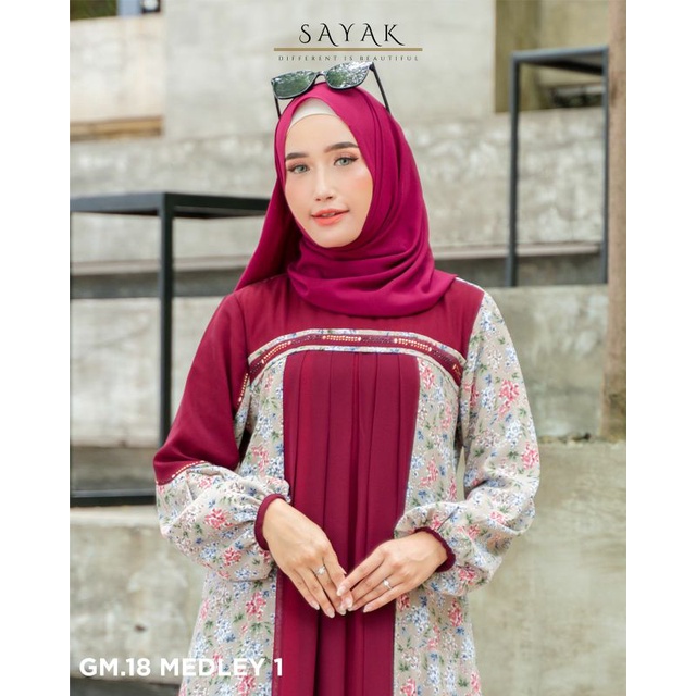 Gamis Sayak MEDLEY 1 satu brand Lunahijab