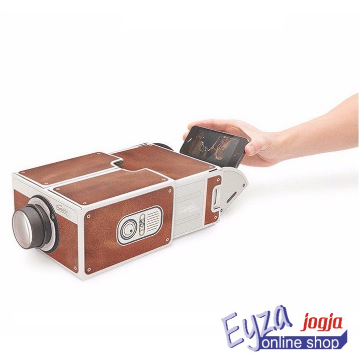 Proyektor Smartphone Portabel Cardboard 2.0