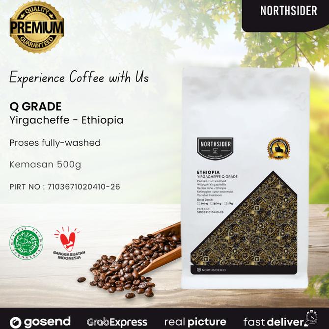 

[COD] BIJI KOPI ARABIKA ETHIOPIA YIRGACHEFFE Q GRADE WASH - 500GR NORTHSIDER [COD]