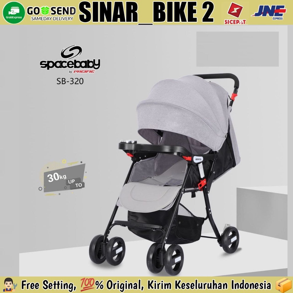 Baby Stroller SPACEBABY SB 320 Kereta Dorong Anak Bayi Ada Tudung Anti Nyamuk