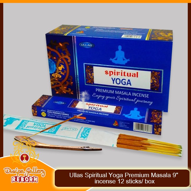 Ullas Spiritual Yoga Premium Masala 9&quot; incense 12 sticks/ box