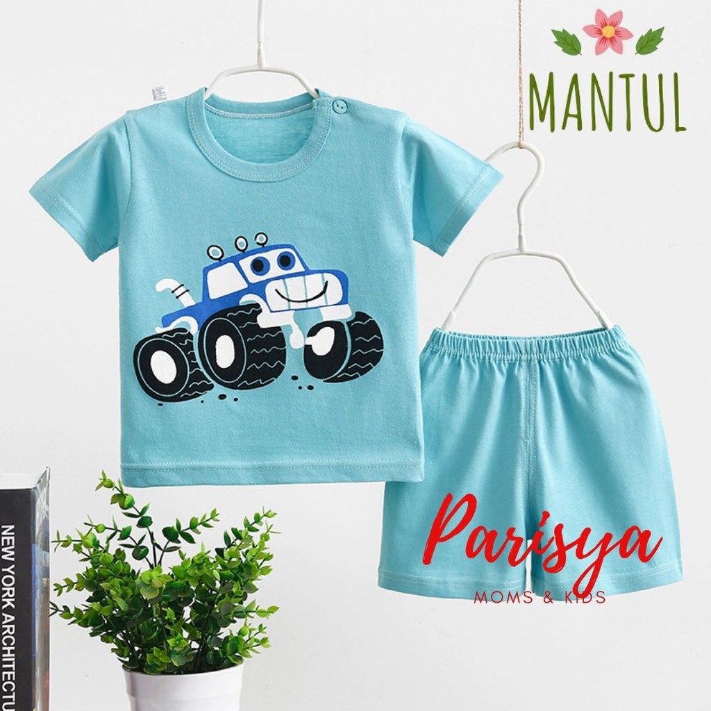 0-18 Bulan Setelan Harian Bayi Mantul / Pakaian Bayi / Jumper Import Anak (Parisya SHI-07LY)-SHI-07S