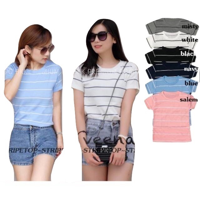 AFI - VC - Zar Stripe Top (Bahan Good Quality) ®