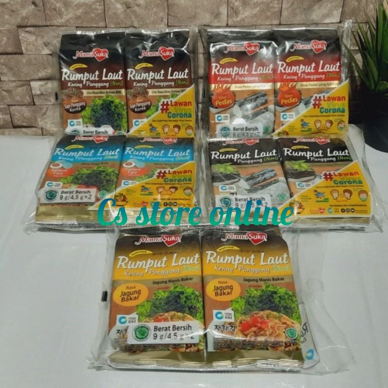 

Mamasuka Rumput Laut 2 x 4.5 gr all variant | mama suka seaweed