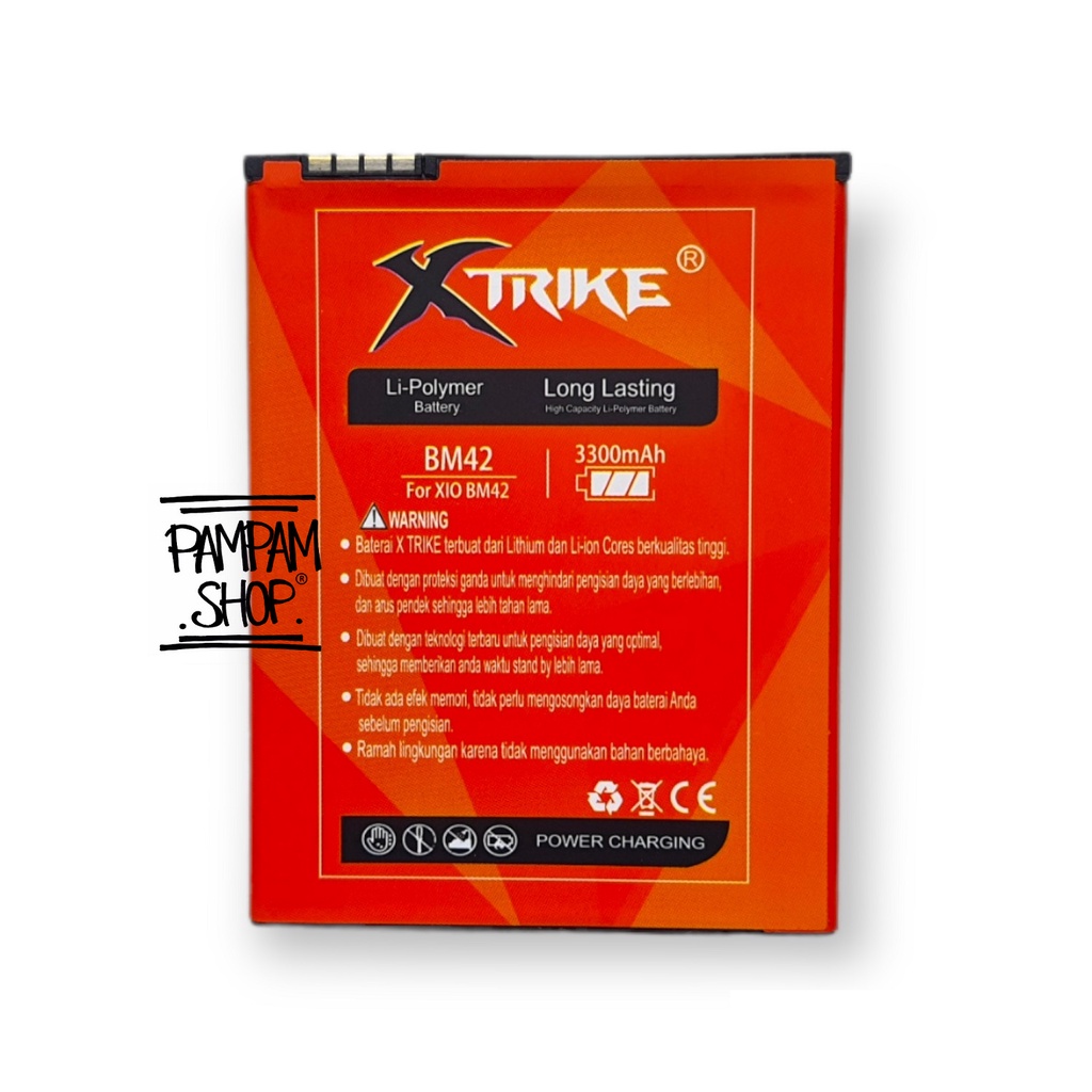 Baterai XTRIKE Double Power Original XiaoMi BM42 Redmi Note 1 Batre Batrai Battery SEIN Ori BM 42