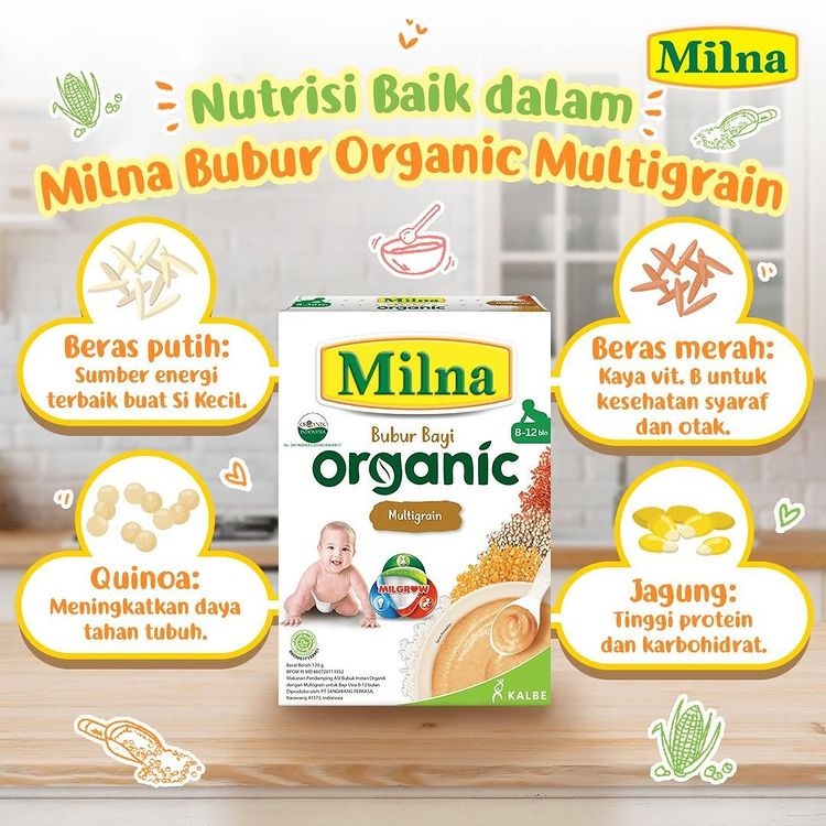 Milna Bubur bayi organic 6-12bln