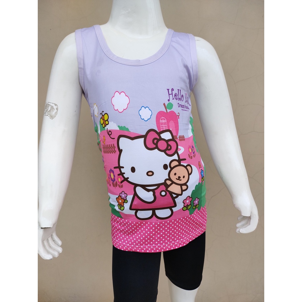 Kaos Singlet Motif HK DREAM HOUSE TALI BESAR TALI KECIL / Kaos Dalam Anak Perempuan