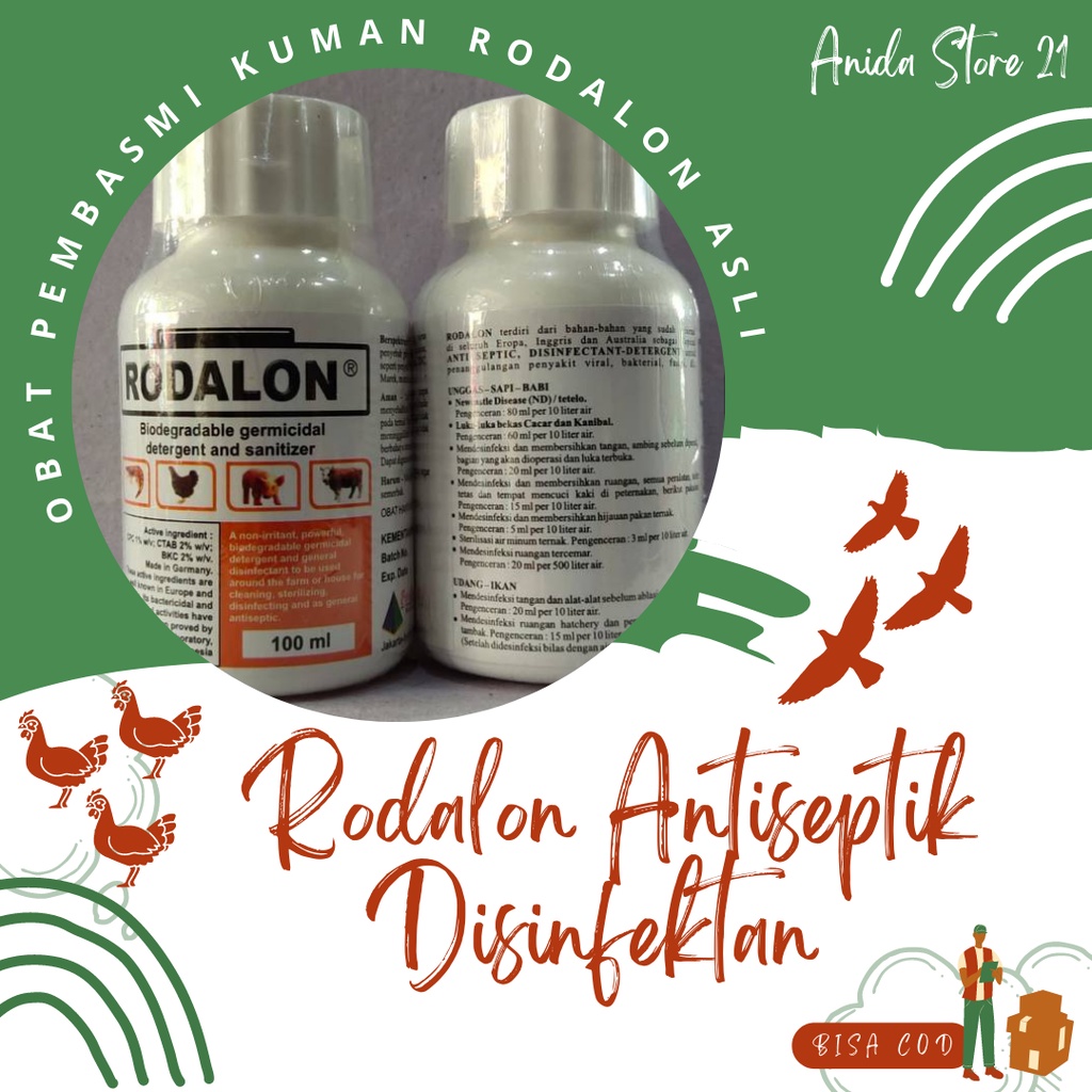Rodalon Antiseptik Disinfektan Antiseptic Obat Pembasmi Kuman Rodalon Asli 100 ml