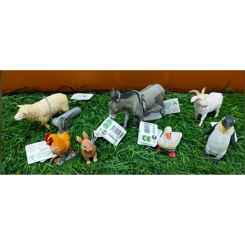 Sale Mainan: Collecta Figure penguin/ Duck/ Rabbit/Goat/ Donkey/ Sheep Original