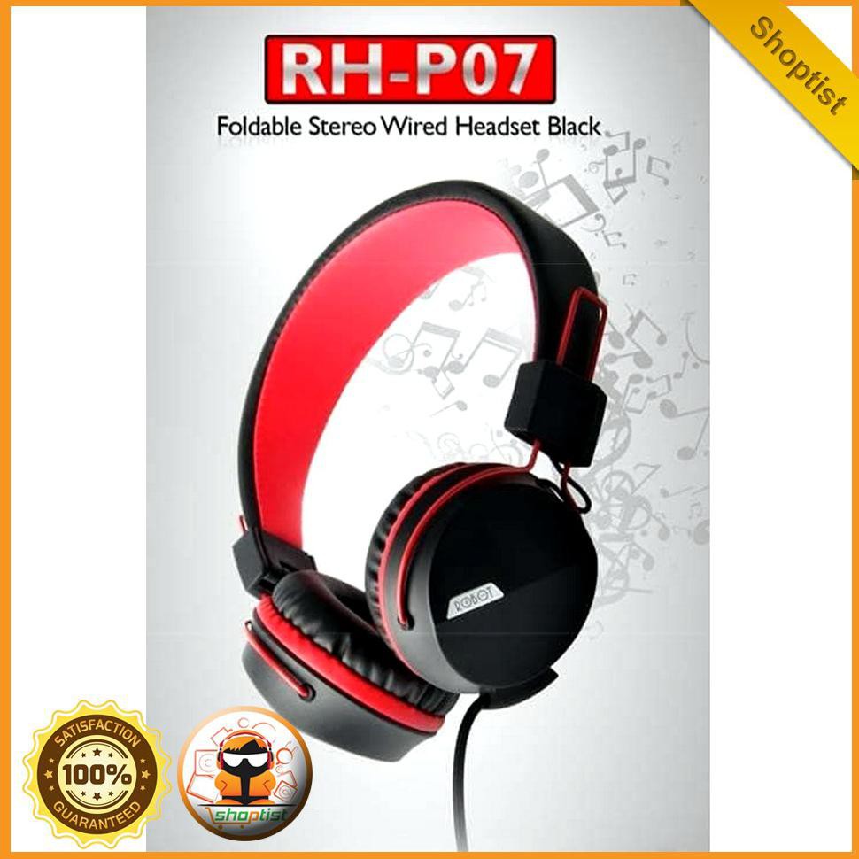 Headphone Headset Robot Rh-P07 Rhp07 Earphone Bass Original SPTB56