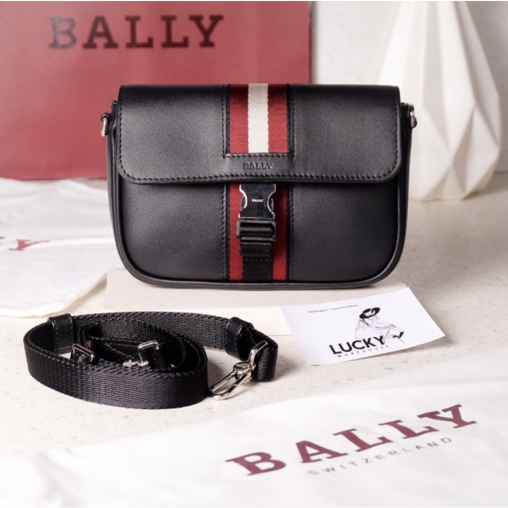 Bally Bodhi Leather Phone Wallet In Black - ORIGINAL 100%