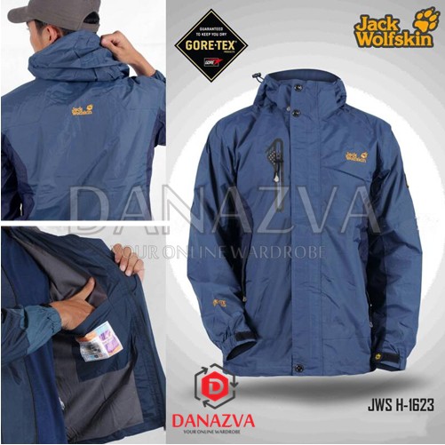 Danazva Jaket Gunung 1623 BIRU Jack Wolfskin Import