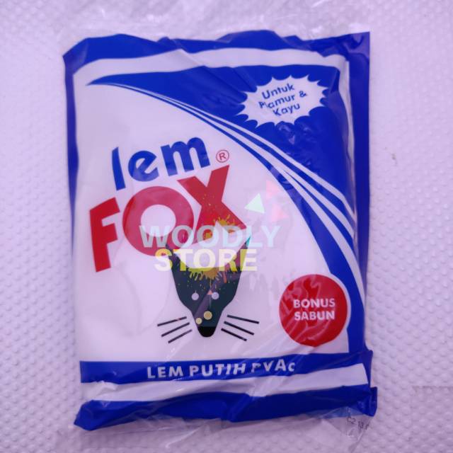 

LEM FOX PUTIH LEM KAYU LEM PVAC LEM PLAMUR TEMBOK 600gr