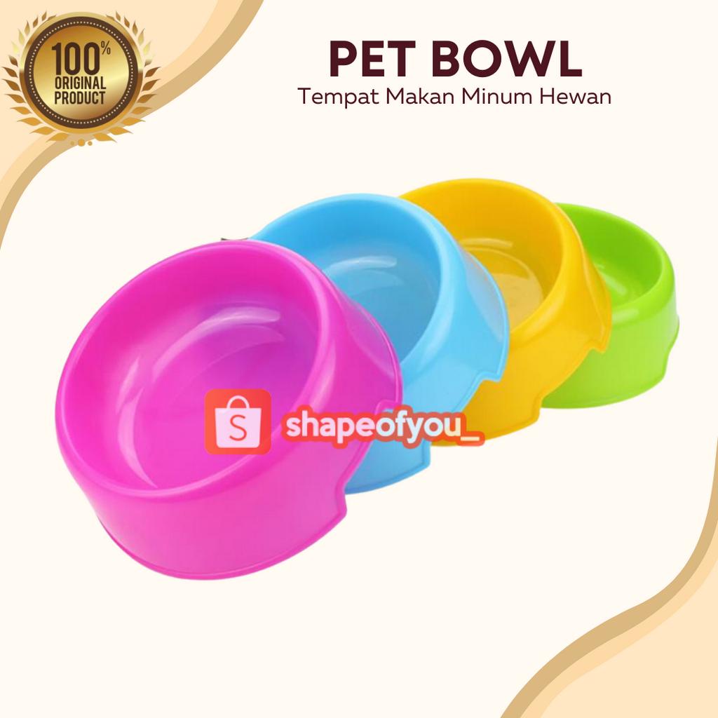 Mangkok Makanan Kucing Anjing Bulat Anti Slip Anti Semut Tempat Makan Minum Hewan Pet Bowl