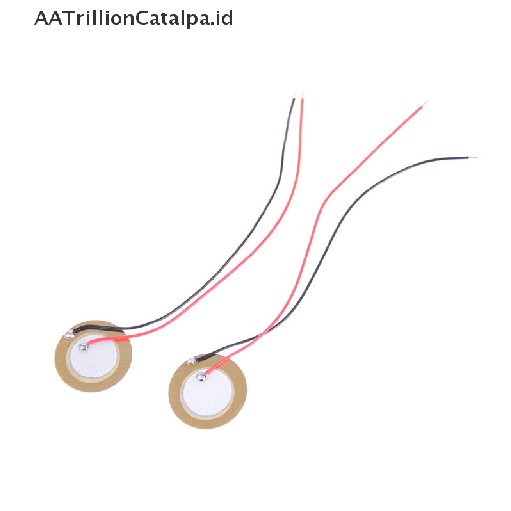 10pcs Disk Drum Sensor Trigger Piezo Elements Buzzer Sounder Bahan Tembaga Ukuran 20mm