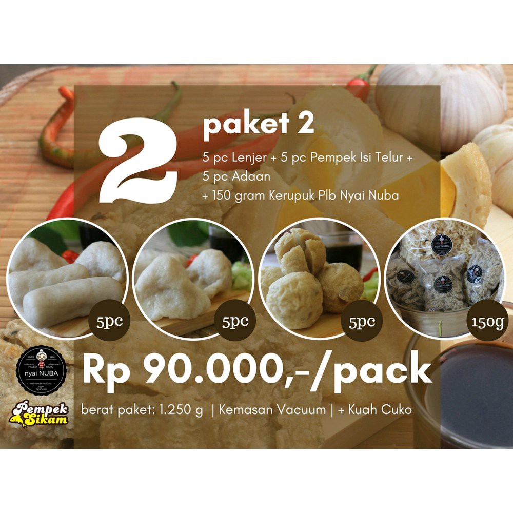 

Pempek Asli Palembang Paket Sikam 2 Termurah