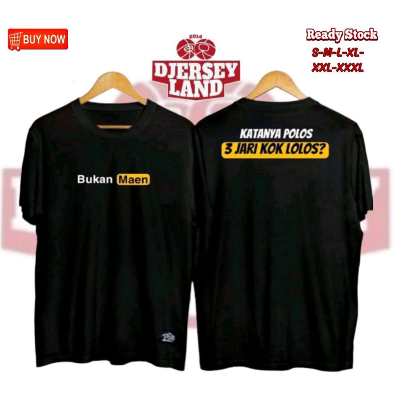 KAOS DISTRO PRIA KATANYA POLOS 3 JARI KOK LOLOS