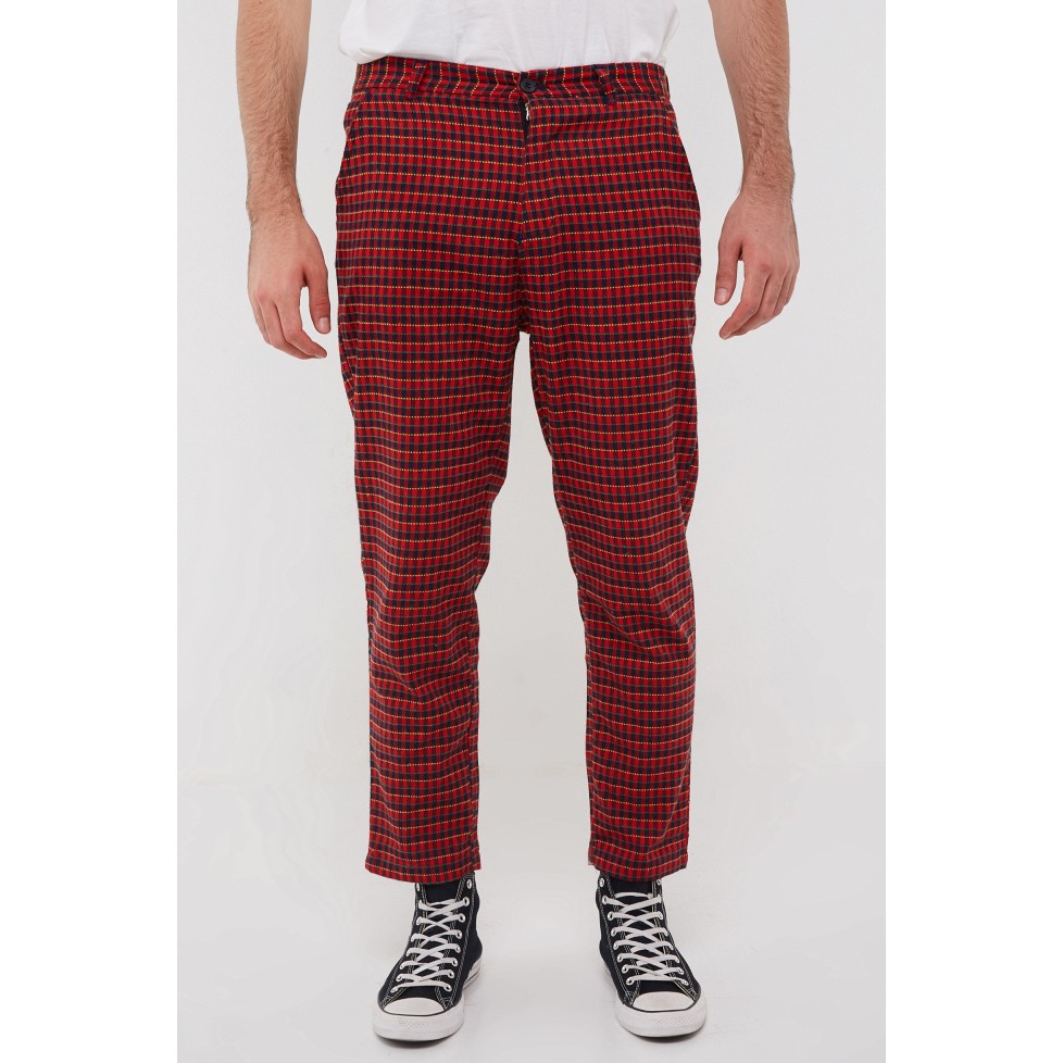 

Erigo Checked Pants Tress red