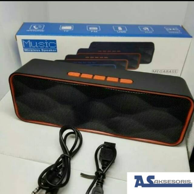 Speaker bluetooth wirelles A2DP S211streo megabass/speker murah&keren