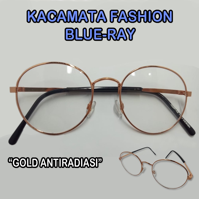 Kacamata Anti Radiasi Komputer &amp; hp Kacamata Wanita Pria Frame Oval Kacamata Blueray Kaca mata Korea