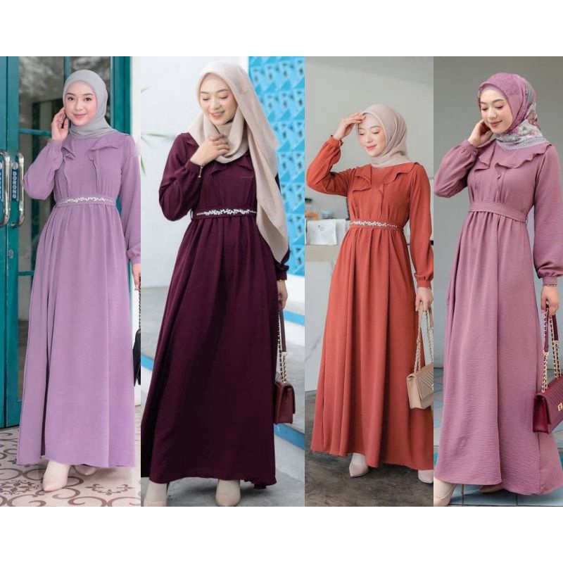 GAMIS BEST SELLER/HANA DRESS/GAMIS RAYON CRINKLE/DRESS CRINKLE