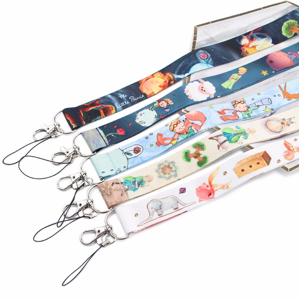 LANFY Cute Little Prince Lanyards Anime Characters Anime Lanyards Mobile Phone Straps Certificate Lanyard Mobile phone accessories Gifts Cartoon ID Badge Holder Neck Strap Webbing Hang Rope