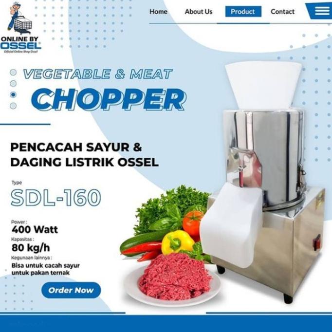 Promo Terbatas Mesin Cacah Daging Dan Sayur Sdl160 Ossel Cacah