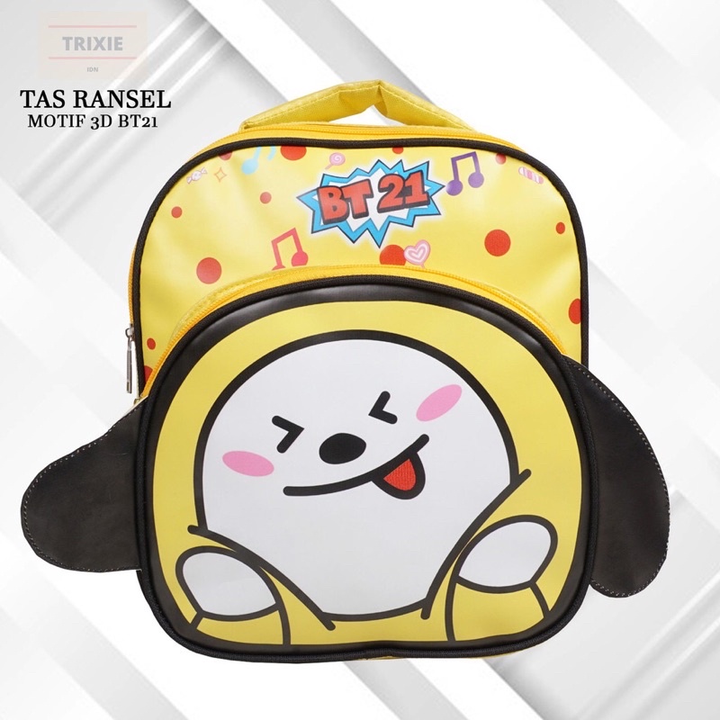TAS ANAK BT21 HADIAH SEKOLAH ARMY BTS BANGTAN GIFT KOYA JIN SHOOKY MANG CHIMMY TATA COOKY