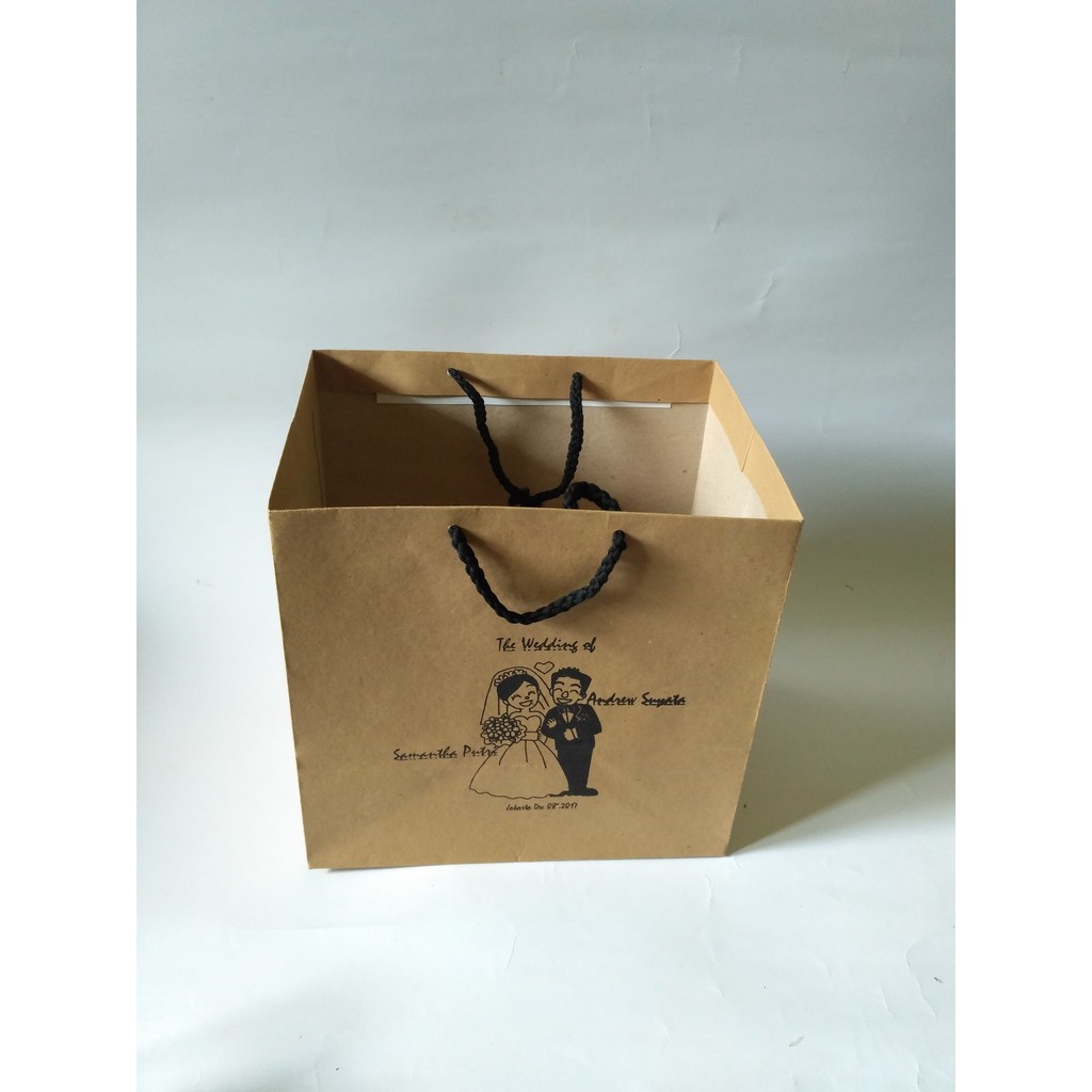 Paperbag Tas Kertas Tempat Bento bahan kertas kraft | Shopee Indonesia